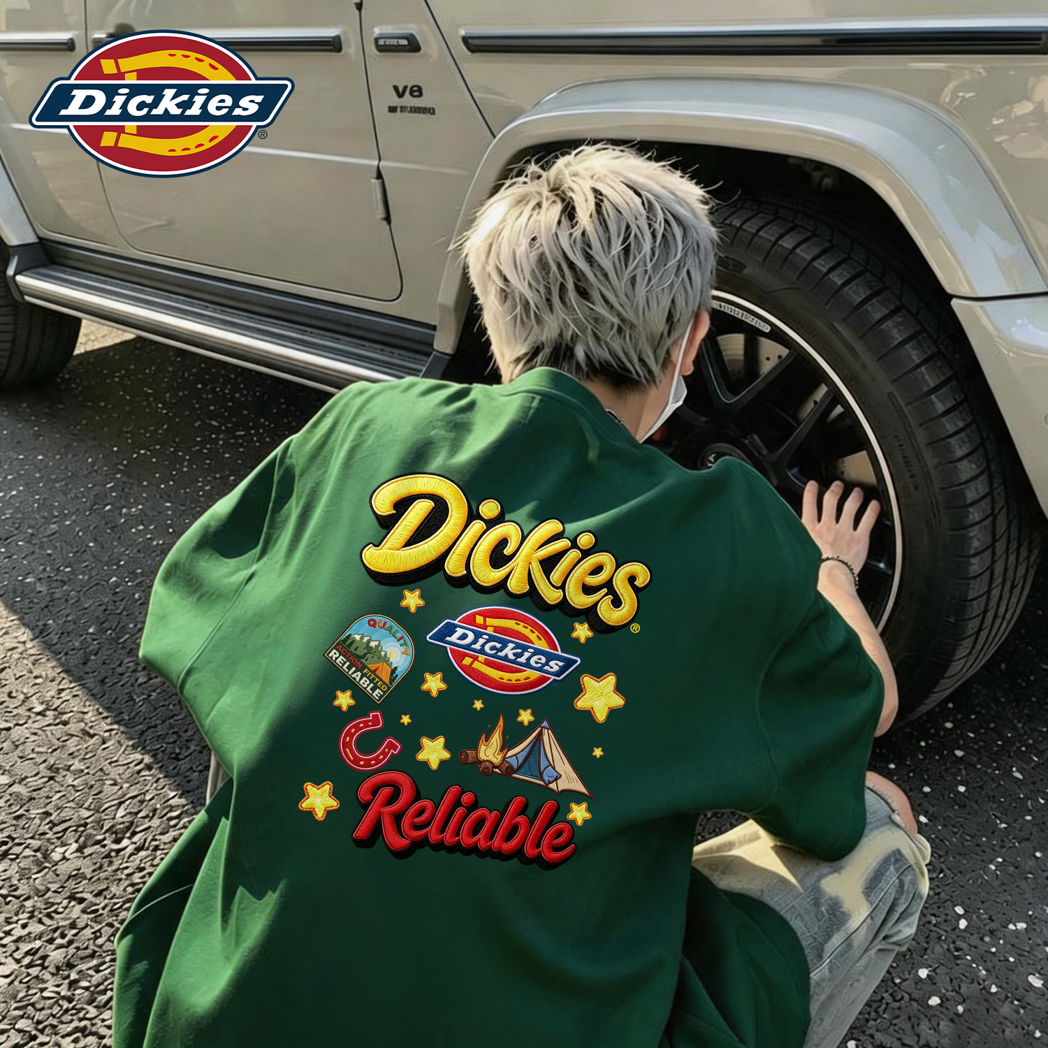 Dickies美式短袖T恤男款大码宽松重磅纯棉夏季街头风衣服男士上衣