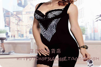 奥维丝丽塑身衣正品21182美体塑型贴身养护豹纹花连体平腿