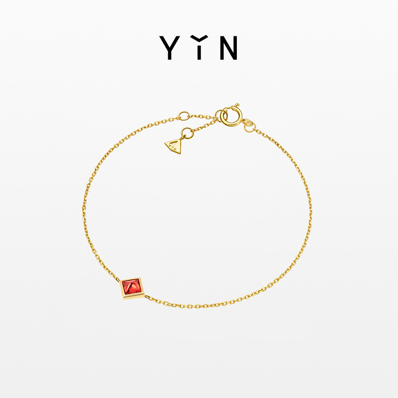 「垠」系列红石榴石手链