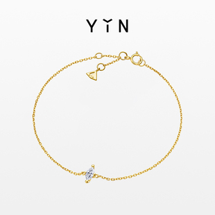 YIN隐「熠」ReSingle重生系列 分别培育钻石手链马眼钻18k金