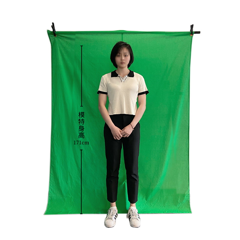 蒙以抠像背景绿布绿幕直播录课上网课人物视频剪辑合成加厚单支架