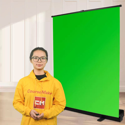 蒙以地拉式便携抠像直播录课绿幕