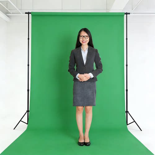 蒙以直播录课抠像单支架加厚绿幕