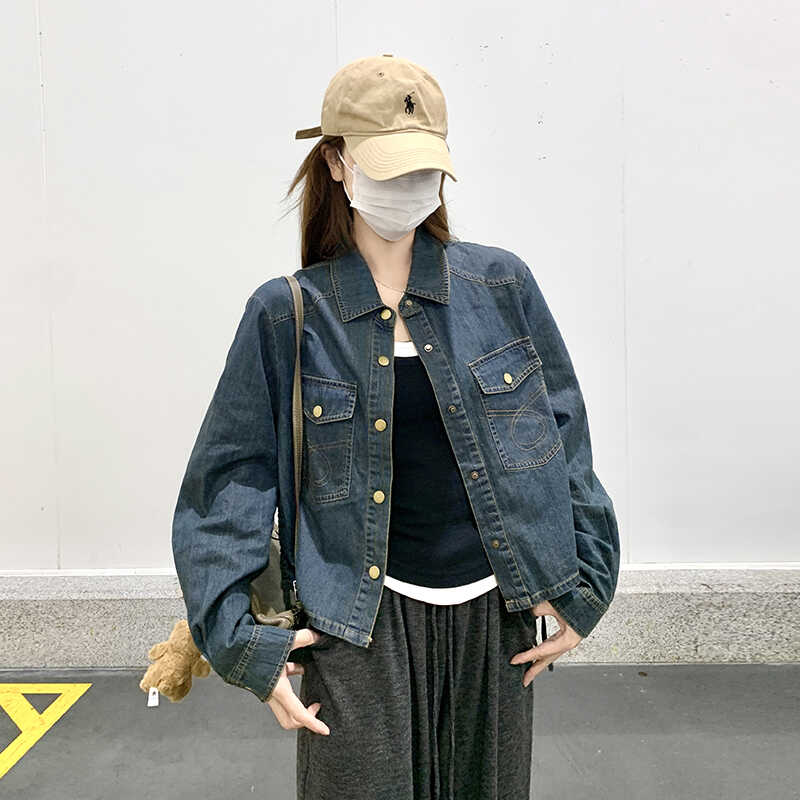 【新款现货】韩系牛仔百塔外套女8811-p135-k208,女装短外套,浙宝079