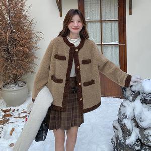 【大货已出】小香风羊羔毛外套皮毛一体9914-p170-k258图片