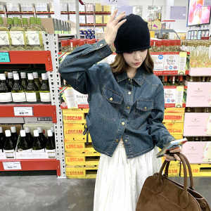 【新款现货】韩系牛仔百塔外套女8811-p135-k208图片