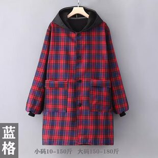 大码棉布加绒罩衣女加厚外穿工作服户外连帽外套上班防寒保暖耐脏