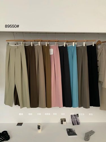 高腰西裤百搭时尚显瘦阔腿裤