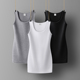 吊带背心女士内搭白色无袖 上衣外穿紧身长款 打底衫 黑色中长款 夏季