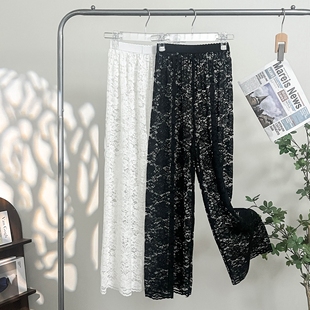 高腰显瘦打底裤 旗袍内衬裤 蕾丝阔腿长裤 2026汉服内搭防走光安全裤