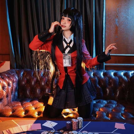 江城木狂赌之渊蛇梦子COS服黄泉月露娜校服cosplay游戏动漫服装