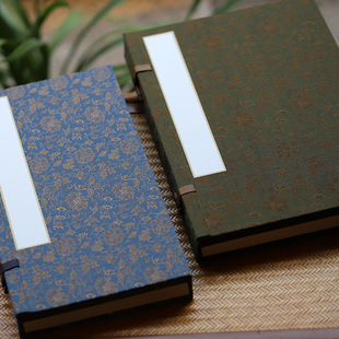 徽轩宣纸 书法国画空白卡纸宣纸册页宋锦布半生熟宣纸作品用送人礼品收藏册子盖章本铃印本子