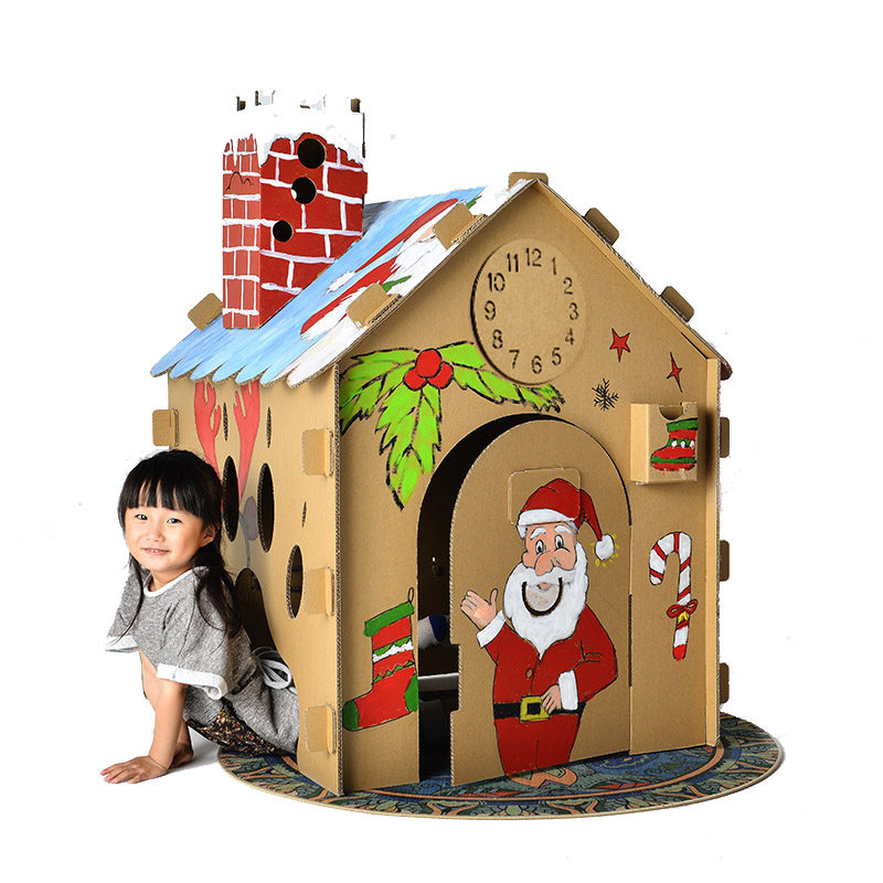 玩具游戏屋涂鸦纸房子圣诞节道具儿童手工diy模型幼儿园纸质创意|msdalam kategori Toy/bayi/teka-teki/blok bangunan/model, sukan luar/Leisure/Mainan tradisional, khemah kanak-kanak/Play House - dari Buy2taobao.com untuk memberikan perkhidmatan ejen Taobao profesional membeli