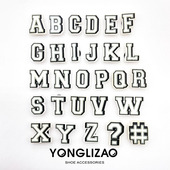 花可拆卸配件趣味鞋 新款 饰扣鞋 装 扣可爱创意搭配DIY字母 洞洞鞋