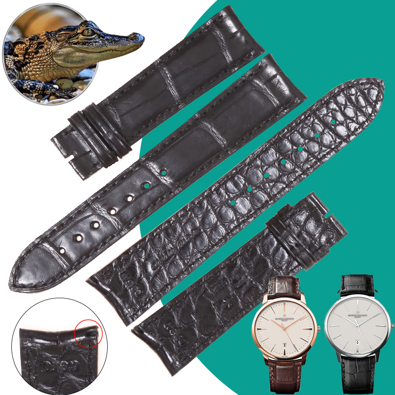 适合江诗丹顿鳄鱼皮表带征途