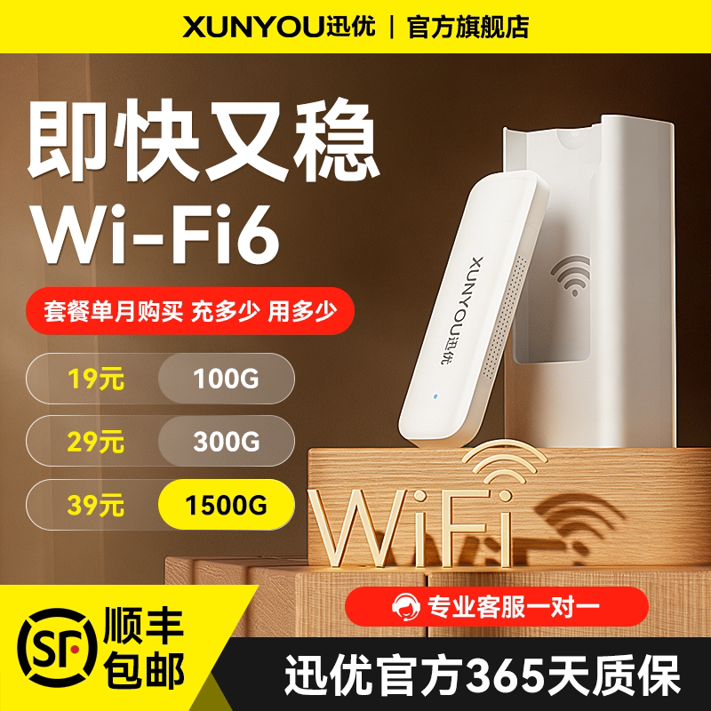 【冠军推荐】2026新款随身wifi移动无线wi-fi6流量上网卡无线网络热点4g便携路由器宽带免插卡wilf车载