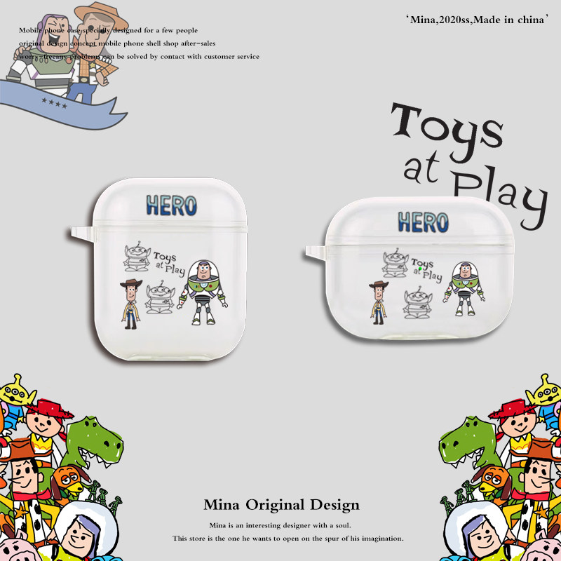 玩具总动员Airpods耳机套软适用pro3代卡通可爱巴斯airpod透明2代,3C数码配件,耳机保护套,淘宝优惠券,粉丝福利购,淘宝优惠卷