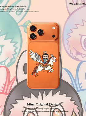 iPhone17Pro Max手机壳透明星宇橙色适配labubu适用苹果17pro软硅胶ipone16Por全包防摔Air卡通可爱拉布15PM