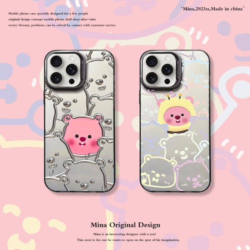 iPhone电镀金属海狸手机壳
