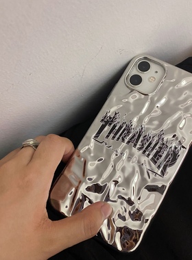 锡纸thrashe手机壳iphone16Pro Max火焰软15适用苹果14promax欧美13潮牌X个性创意原创iphone15P男原创16pma
