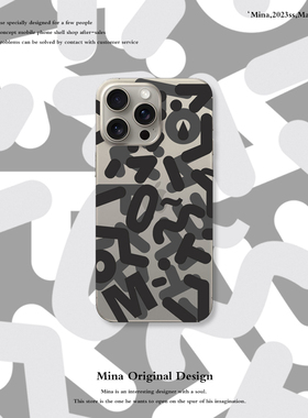 iPhone17pro原钛色手机壳潮透Air明适用苹果16PrMax软新款字母ipone15Plus女ins简约14PMA字个性SIGE潮流全包