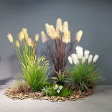 Моделирование тростника бонсай приземляется зеленые растения северные домашние украшения Внутренний ландшафт