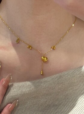 新款福禄葫芦项链女流苏锁骨链小众高级感时尚简约百搭送女友礼物