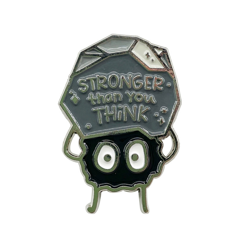 LXJERY DUST ELF는 금속 브로치 배지 크리 에이 티브 학교 가방 장식 핀을 상상하는 것보다 더 강력합니다