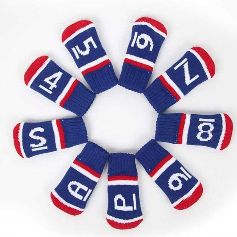 韩国SevenHills针织毛线高尔夫球杆套铁杆套杆头套帽套球杆保护套