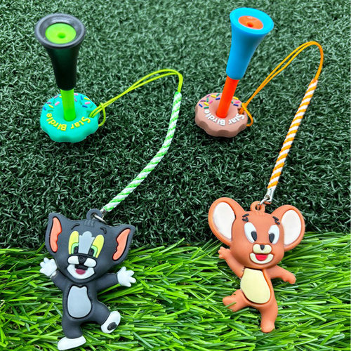 高尔夫tee卡通球钉83mm带防丢绳