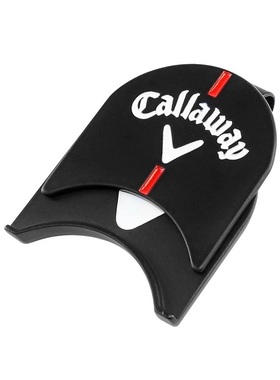 Callaway卡拉威高尔夫球黑色帽夹磁性马克mark下场练习用品配件