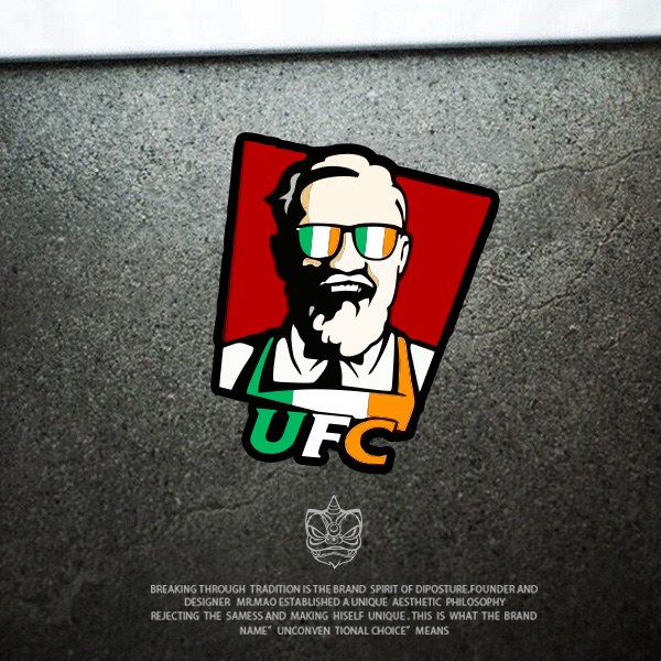 搞笑卡通格斗人物头像趣味反光车贴创意汽车摩托电动车改装车身贴