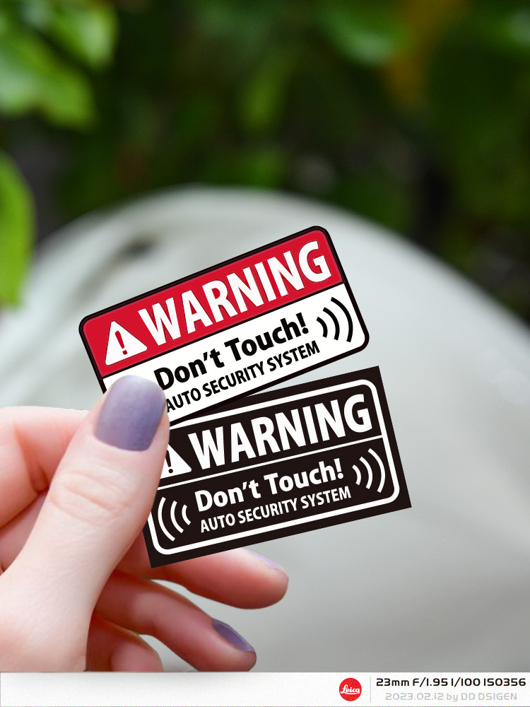 反光贴防水防晒警示英文反光车贴