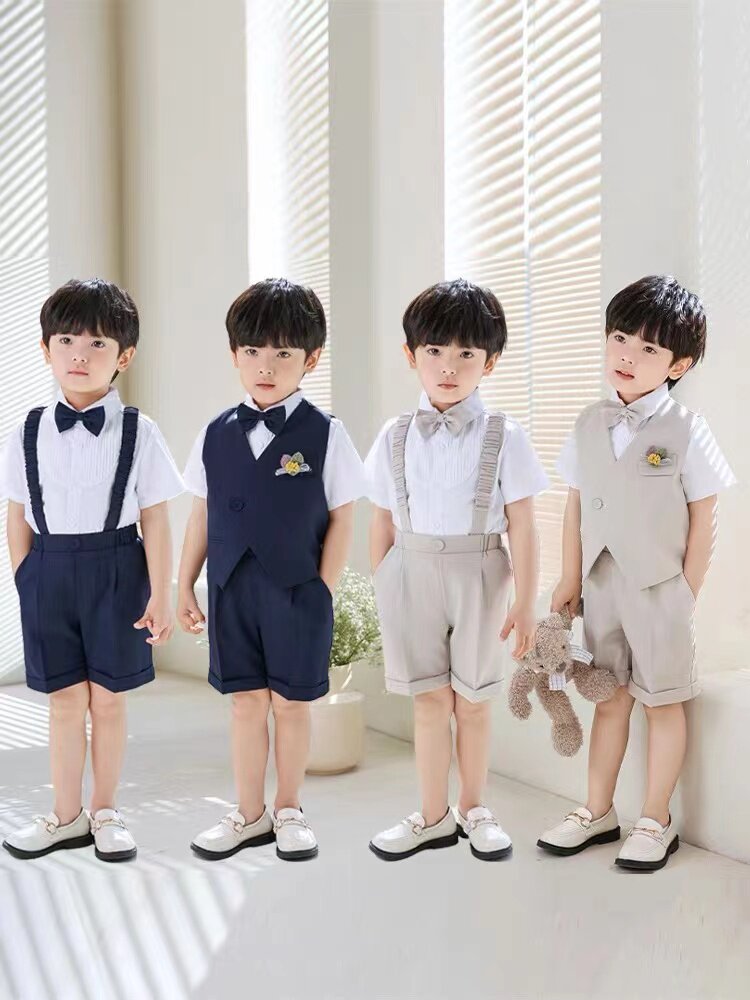아동복 정장 소년 여름 바이올린 연주복 결혼식 꽃 파는 소녀 봄 가을 호스트 드레스