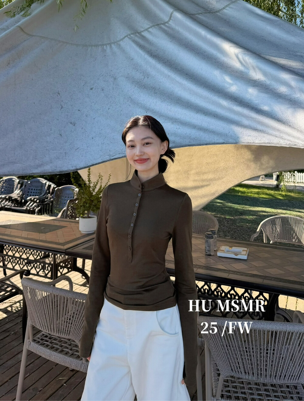 十三行正版2025冬季新款韩版洋气时尚百搭纽扣半开领长袖打底衫女