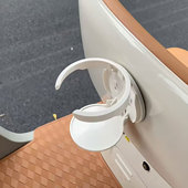 三轮车水杯架可折叠免打孔咖啡置物架粘贴式 杯子架通用 家用壁挂式