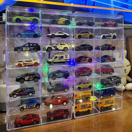 风火轮收纳盒小汽车模型展示收纳