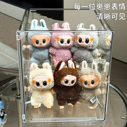 亚克力塑料手办labubu毛绒玩偶