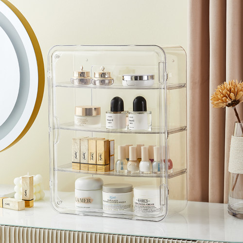 浴室置物架免打孔壁挂式镜柜前收纳盒化妆室洗漱台化妆品收纳层架