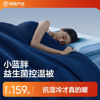 网易严选新款小蓝胖夏被控温被春秋被深睡被四季被子被芯加厚冬被