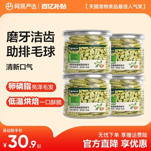 网易严选猫薄荷饼干猫草粒磨牙棒幼猫零食营养增肥猫零食 百补