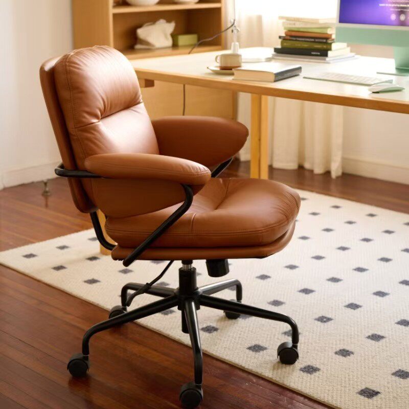网易严选皮椅人体工学椅电脑椅子学习书房书桌办公沙发椅便宜家用