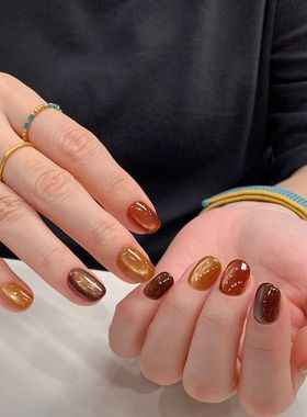 日本进口小布emena爆闪碎钻猫眼胶1322美甲碎闪胶1323甲油胶1324