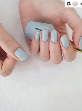 韩国高端进口 estemio G21灰蓝色淡奶油白蓝色限定难买瓶装甲油胶