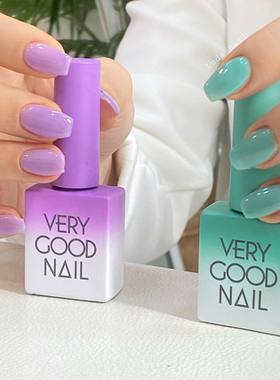 韩国VERY GOOD绝绝夏日薄荷蓝绿S22冰透显白美甲甲油胶verygood