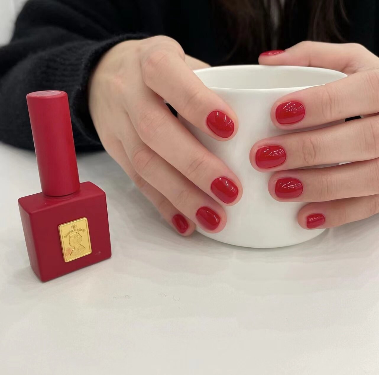韩国进口GentlecosGentlePink正红色A19显白A20美甲甲油胶瓶装8ml