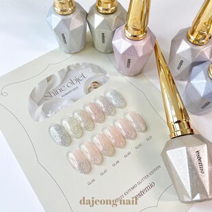 韩国进口estemio春季浪漫细闪幻彩罗曼蒂克冰透美甲瓶装甲油胶