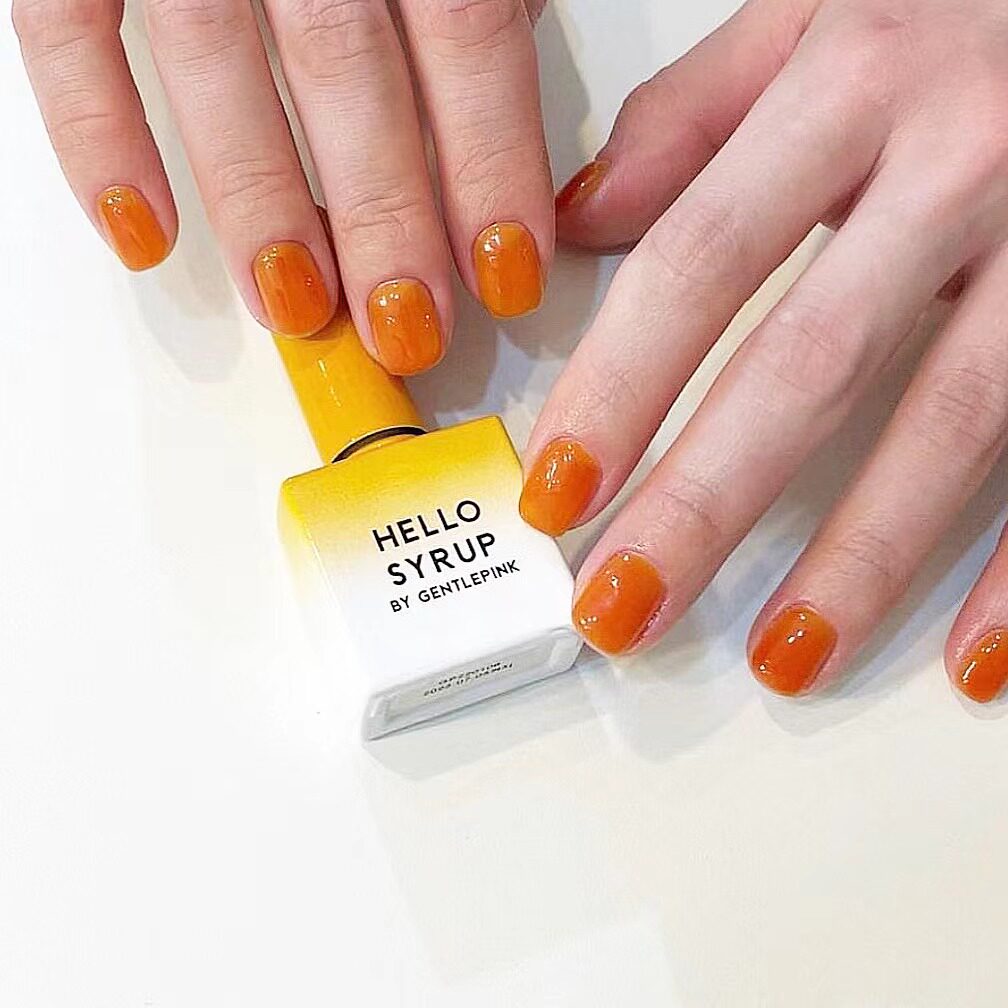 韩国gentle pink微粉氛围感蜂蜜SG14糖浆色hellosyrup美甲甲油胶
