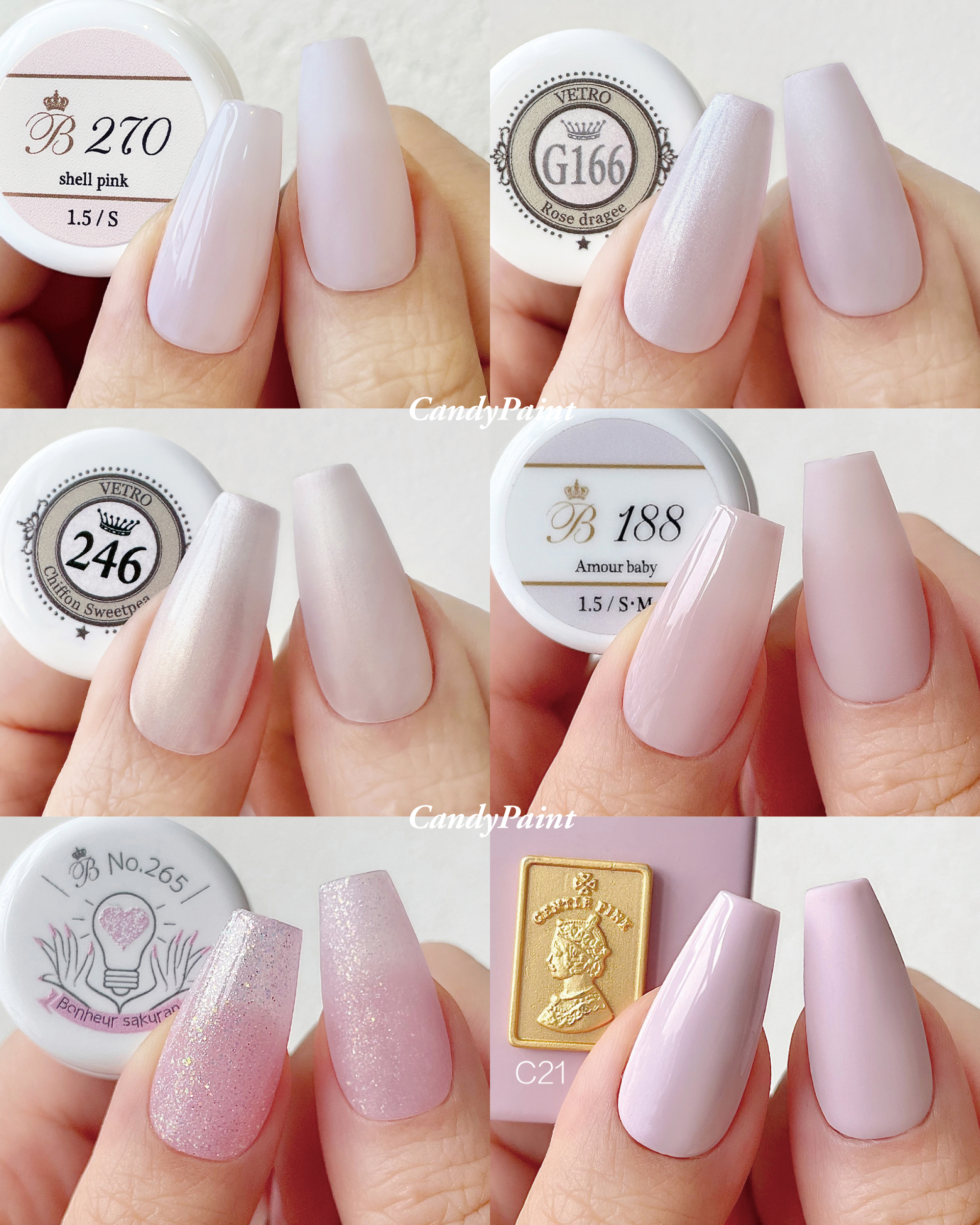 日本vetro橡皮粉甲油胶韩系少女