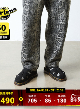 Dr.Martens马丁博士Reference Archive Sandal2025新款夏黑色凉鞋